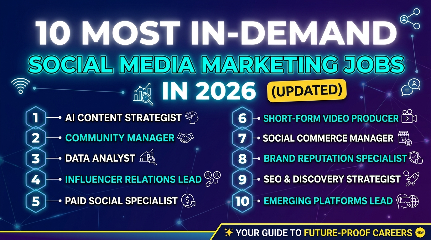 In-demand social media marketing jobs 2026